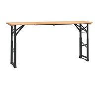 Vidaxl Table À Bière Pliable 170x50x75/105 Cm Bois Massif De Sapin