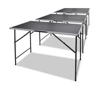 vidaXL Table à tapissier pliante (3 pièces)