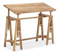 Vidaxl table à dessin bois de manguier massif 116 x 50 x 76 cm bois G
