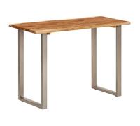 Vidaxl Table À Dîner 110x50x76 Cm Bois D'acacia Solide