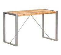 vidaXL Table à dîner 120x60x75 cm Bois de manguier massif brut Brun G