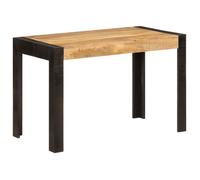 vidaXL Table à dîner 120x60x76 cm bois de manguier massif, table de salle à manger, table de comptoir, table en bois, table 356291