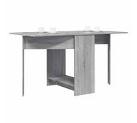 vidaXL Table à dîner 138 x 70 x 73,5 cm Bois d'ingénierie Sonoma Gris, Table à Manger rectangulaire Moderne, Design Extensible, résistante à l'eau, Meuble Pratique pour Salon, Cuisine