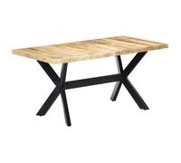 vidaXL Table à dîner 160x80x75 cm Bois de manguier massif brut