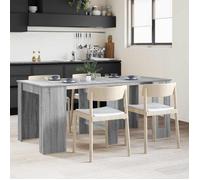 vidaXL Table à dîner 180 x 85 x 75 cm Bois d'ingénierie Sonoma Gris, Salle à Manger Moderne, Table rectangulaire Extensible, Surface Pratique, pièce maîtresse résistante à l'eau