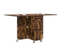 vidaXL Table à dîner 2 pcs 140 x 80 x 77 cm Bois d'ingénierie, Table à Manger réglable, Design Moderne, Finition en Bois, Multifonction, idéal pour Un Salon