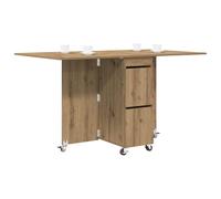 vidaXL Table à dîner 2 pcs 140 x 80 x 77 cm Bois d'ingénierie, Table à Manger réglable, Design Moderne, Finition en Bois, Multifonction, idéal pour Un Salon