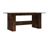 Vidaxl Table À Dîner Chêne Fumé 180x90x76 Cm Bois D'ingénierie Marron