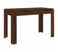 vidaXL Table à Dîner Table de Salle à Manger Meuble de Restaurant Table de Cuisine Bistrot Comptoir Chêne Marron 120x60x76 cm Bois d'Ingénierie