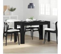 vidaXL Table à dîner chêne noir en bois d'ingénierie 120x60x76 cm