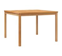 Vidaxl Table À Dîner De Jardin 110x110x77 Cm Bois De Teck Solide