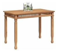 Vidaxl Table À Dîner De Jardin 120x65x80 Cm Bois De Teck Solide