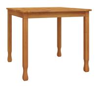 Vidaxl Table À Dîner De Jardin 85x85x75 Cm Bois Massif De Teck