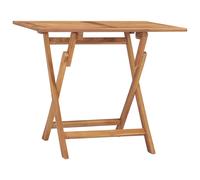 vidaXL Table à dîner pliante de jardin 90x60x75 cm Bois de teck solide