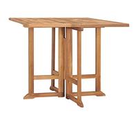 vidaXL Table à dîner pliable de jardin 90×90×75 cm Bois de teck solide