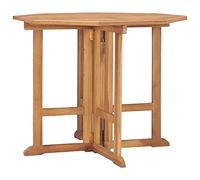 vidaXL Table à dîner pliante de jardin 90×90×75 cm Bois de teck solide