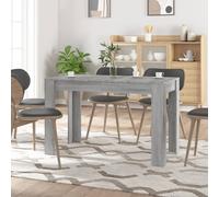 vidaXL Table à dîner sonoma gris 120x60x76 cm bois d'ingénierie