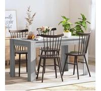 vidaXL Table à dîner Sonoma gris 140x74,5x76 cm Bois d'ingénierie 815199