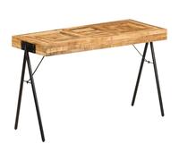 vidaXL Table à Écrire Table d'Appoint Ordinateur Bureau Bois Manguier Massif