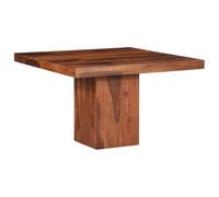 vidaXL Table à manger carrée 120x120x77 cm en acacia massif – Fixe, sans tiroir