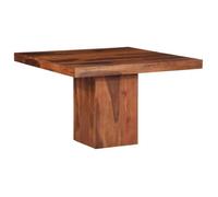 vidaXL Table à manger carrée 120x120x77 cm en acacia massif – Fixe, sans tiroir