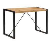 Vidaxl Table À Manger 120x55x76 Cm Bois De Manguier Massif Brut Marron