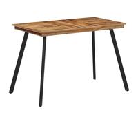 Vidaxl Table À Manger 120x62x76 Cm Bois Massif De Teck Marron