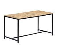 Vidaxl Table À Manger 140x70x75 Cm Bois De Manguier Massif Brut