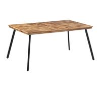 Vidaxl Table À Manger 169x98,5x76 Cm Bois Massif De Teck Multicolore