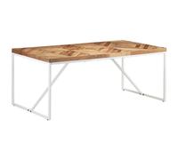 Vidaxl Table À Manger 180x90x76 Cm Bois Massif D'acacia Et De Manguier Multicolore