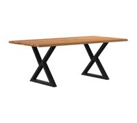vidaXL Table à Manger avec Bord Vivant 200x100x74 cm Bois Massif chêne, Table de Cuisine, Table de Restaurant, Bureau, Table à dîner, Meuble à Manger