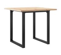 vidaXL Table à Manger Cadre en O, Table à Dîner, Table de Repas Cuisine Restaurant Intérieur, 90x90x75,5cm Bois de Pin 3282740