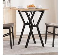 vidaXL Table à Manger Cadre en Y, Table à Dîner, Table de Repas Cuisine Restaurant Intérieur, 60x60x75,5cm Bois de Pin 3282780