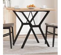 vidaXL Table à Manger Cadre en Y, Table à Dîner, Table de Repas Cuisine Restaurant Intérieur, 80x80x75,5cm Bois de Pin 3282783