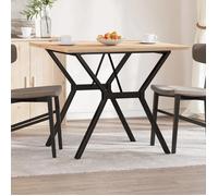 vidaXL Table à Manger Cadre en Y, Table à Dîner, Table de Repas Cuisine Restaurant Intérieur, 90x90x75,5cm Bois de Pin 3282784