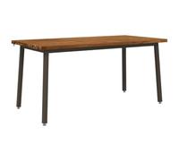 vidaXL Table à Manger carrée 160 x 80 x 75 cm Bois d'Acacia Massif