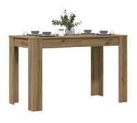 Vidaxl Table À Manger Chêne Artisanal 120x60x76 Cm Bois D'ingénierie Marron
