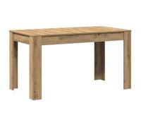vidaXL Table à Manger chêne Artisanal 140x74,5x76 cm Bois d'ingénierie