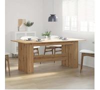 vidaXL Table à manger chêne artisanal 180x90x76 cm bois d'ingénierie, table, table de dîner, meuble à manger, table de 855845