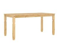 Vidaxl Table À Manger Corona 160x80x75 Cm Bois Massif De Pin Marron