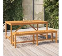 vidaXL Table à manger de jardin 150 x 90 x 74 cm bois d'acacia solide – Modèle 362241