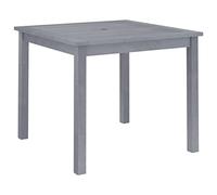 vidaXL Table à manger de jardin en bois d'acacia massif avec trou pour parasol Table de terrasse Table de jardin Table en bois massif 88 x 88 x 74 cm