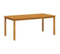 vidaXL Table à manger de jardin rectangulaire 180x90x75 cm bois massif d'acacia
