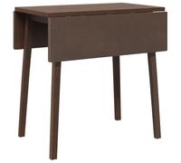 Table a manger fixe sans tiroir 1 personnes carre en Bois massif L 90 cm Marron