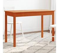 Vidaxl Table À Manger Marron Cire 110x55x75 Cm Bois Massif De Pin Marron