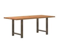 vidaXL Table à Manger Marron Clair Bois de chêne Massif rectangulaire, Table de Cuisine, Table de Restaurant, Bureau, Table à dîner, Meuble à Manger