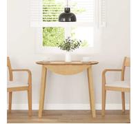 vidaXL Table à manger naturel bois massif et caoutchouc, table de salle à manger, table à dîner, meuble à manger, table de 4102530