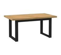vidaXL Table à manger NOAIN – pin massif, pieds en U, 160×90×75 cm