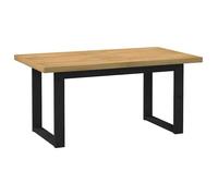 vidaXL Table à manger NOAIN – pin massif, pieds en U, 160×90×75 cm