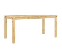 vidaXL Table à manger Panama – 160×80×75 cm – Bois massif de pin